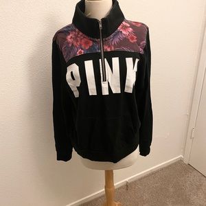 PINK Half Zip Sweatshirt